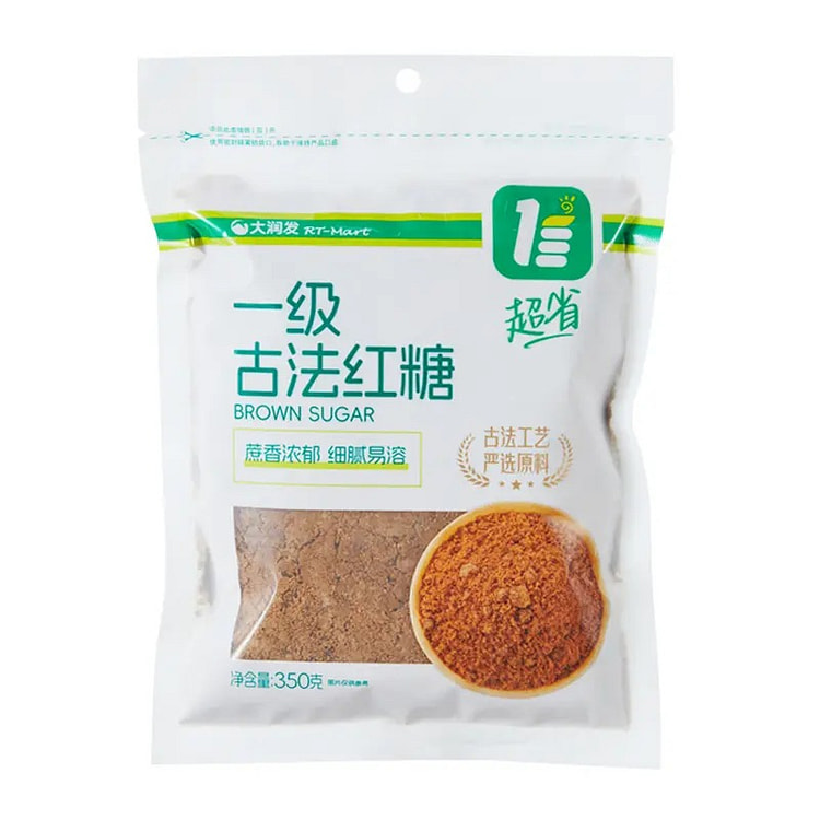 【美国仓直发】一级 古法红糖 手工熬制 温润滋养 350 克