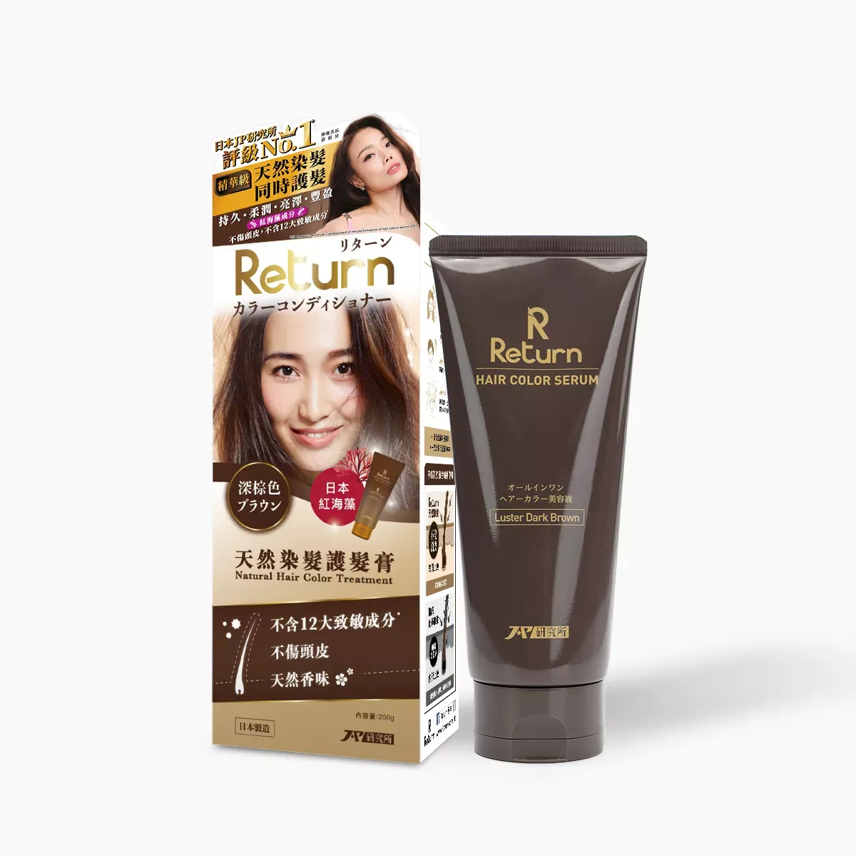 Return Natural Hair Color Serum (Dark Brown) 200 g