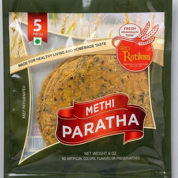 Methi Paratha 5pcs 6 oz (min 9)