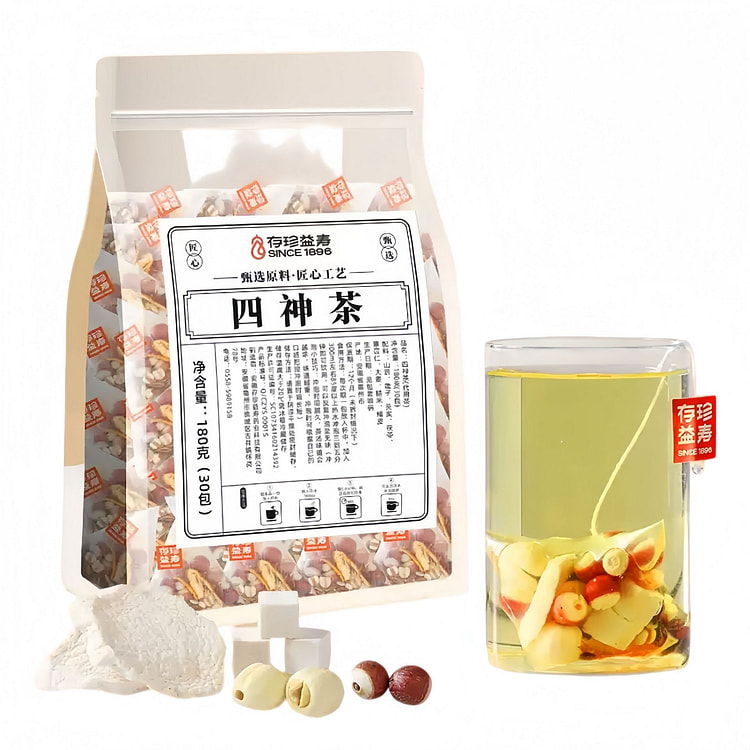 存珍益寿苹果四神汤茶1袋茯苓芡实莲子山药儿童脾胃调 1 盒