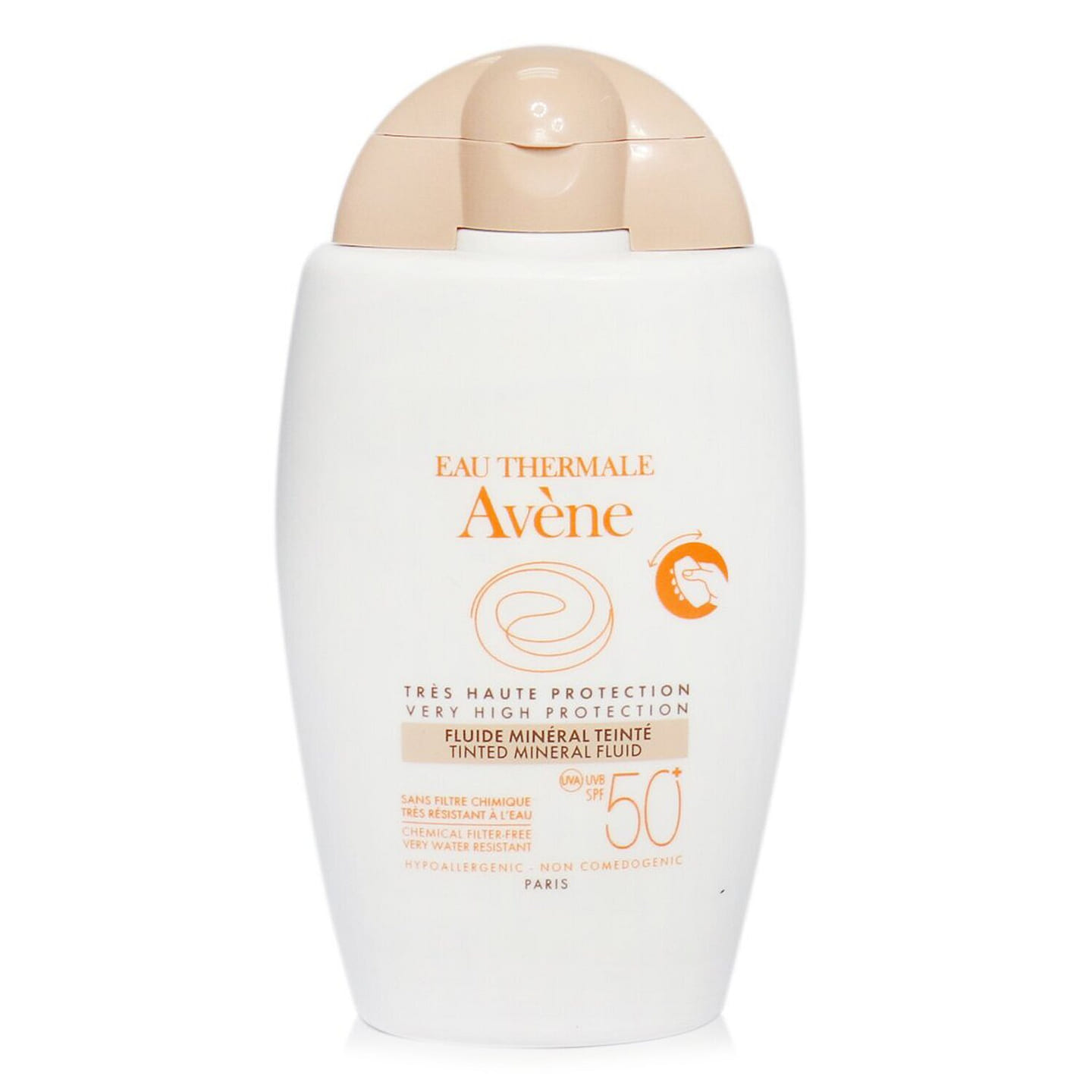 Avene Very High Protection Tinted Mineral Fluid SPF 50+ – For Sensitive & Intolerant Skin 40ml/1.3oz 40 ml