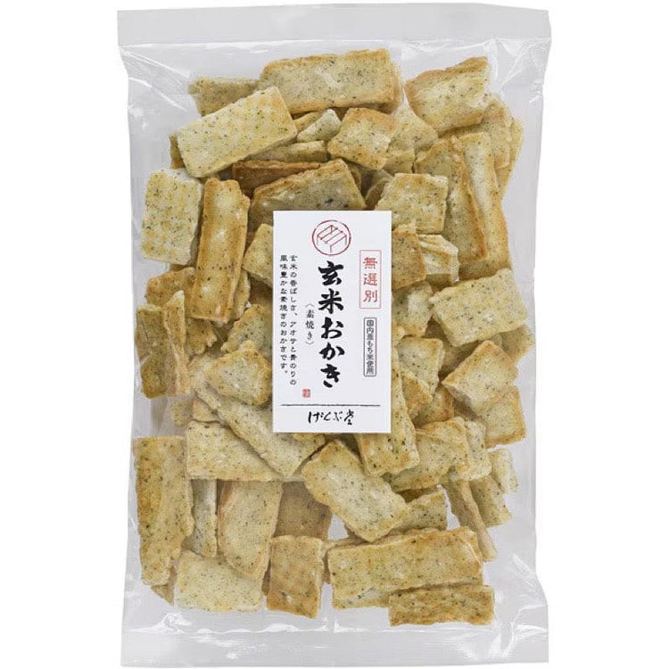Genbudo Unsorted Plain Brown Rice Okaki 170g 1 each