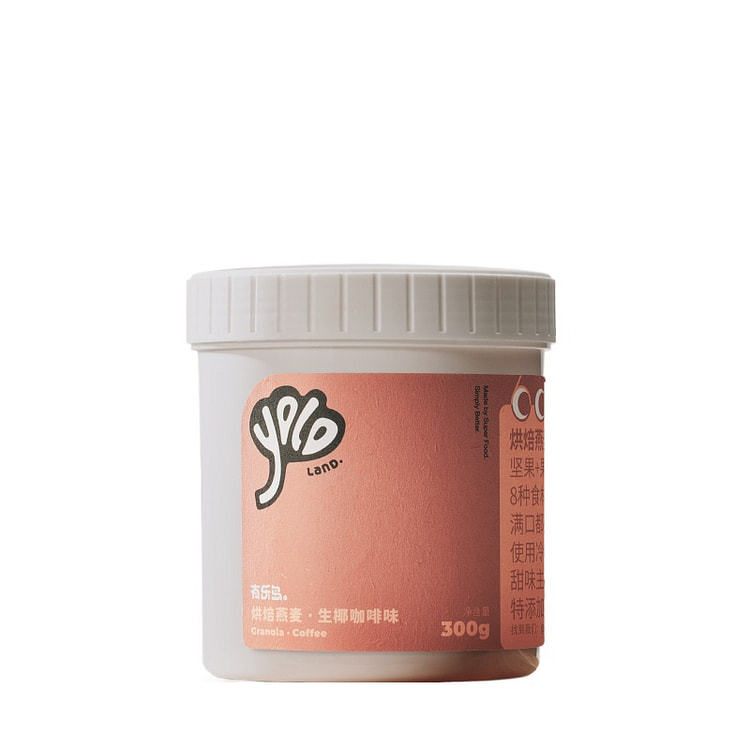 有乐岛烘焙燕麦片酸奶碗生椰咖啡味300g*1罐