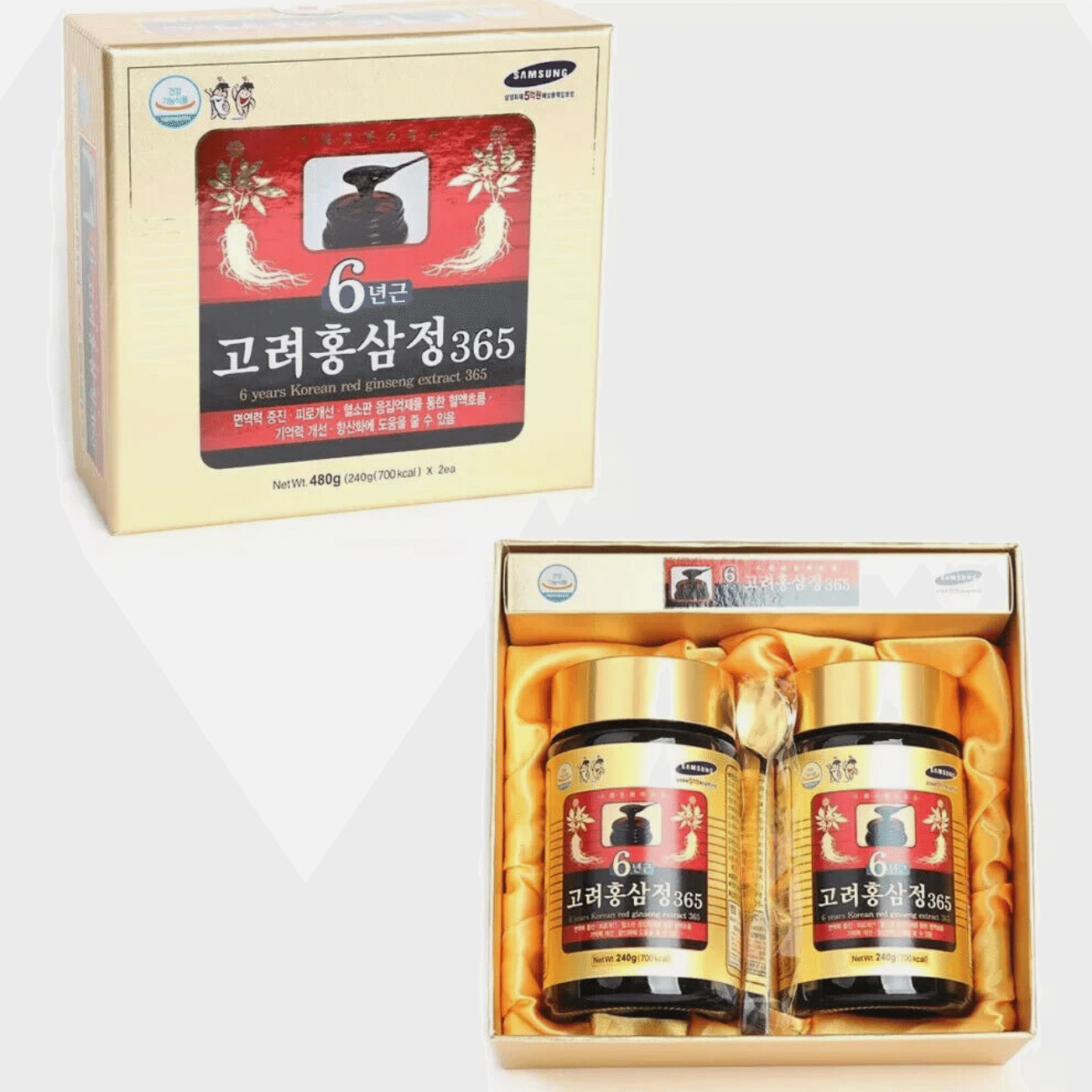 Korean 6 Years Red Ginseng Extract 240g x 2 Bottle 480 g