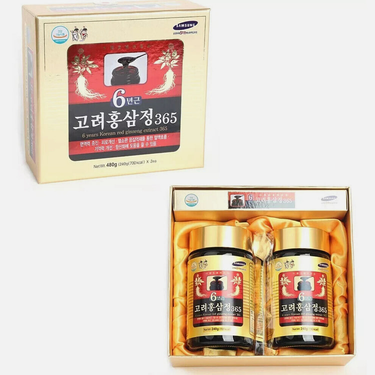 韩国6年红参精240克 x 2瓶