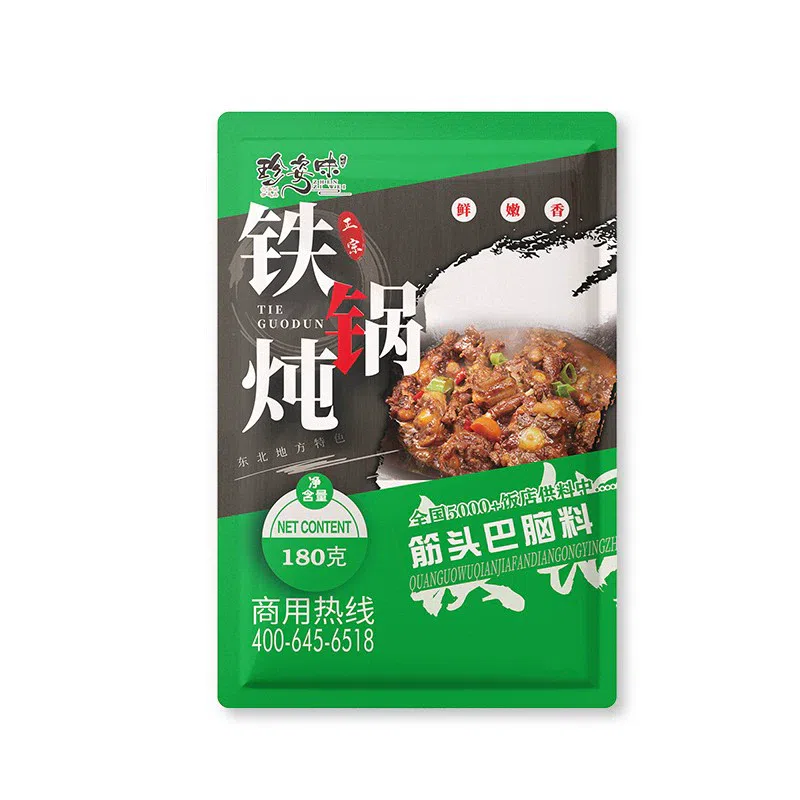正宗东北铁锅炖酱料特制配方秘制酱调料【炖筋头巴脑料】180g*1袋 180 克