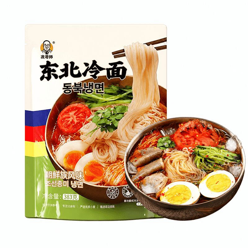 Northeast cold noodles, convenient instant snack f 383 g