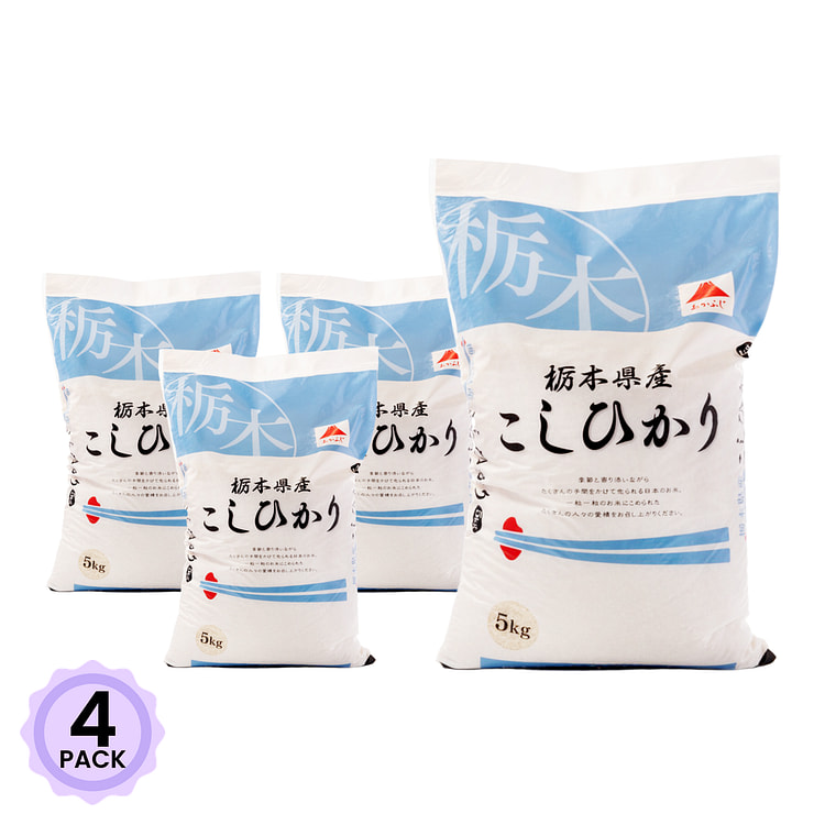 あかふじ 栃木県産 こしひかり米 11 ポンド*4 パック