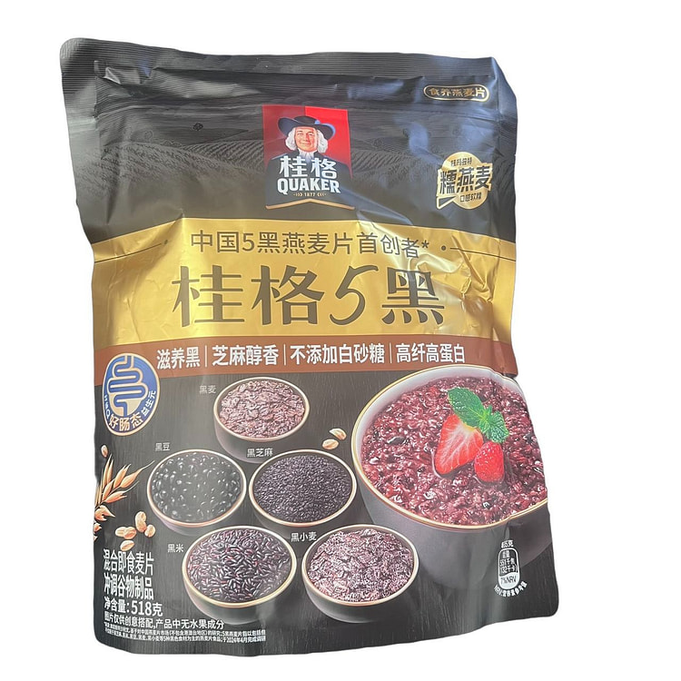 桂格  5黑混合即食麦片 518g