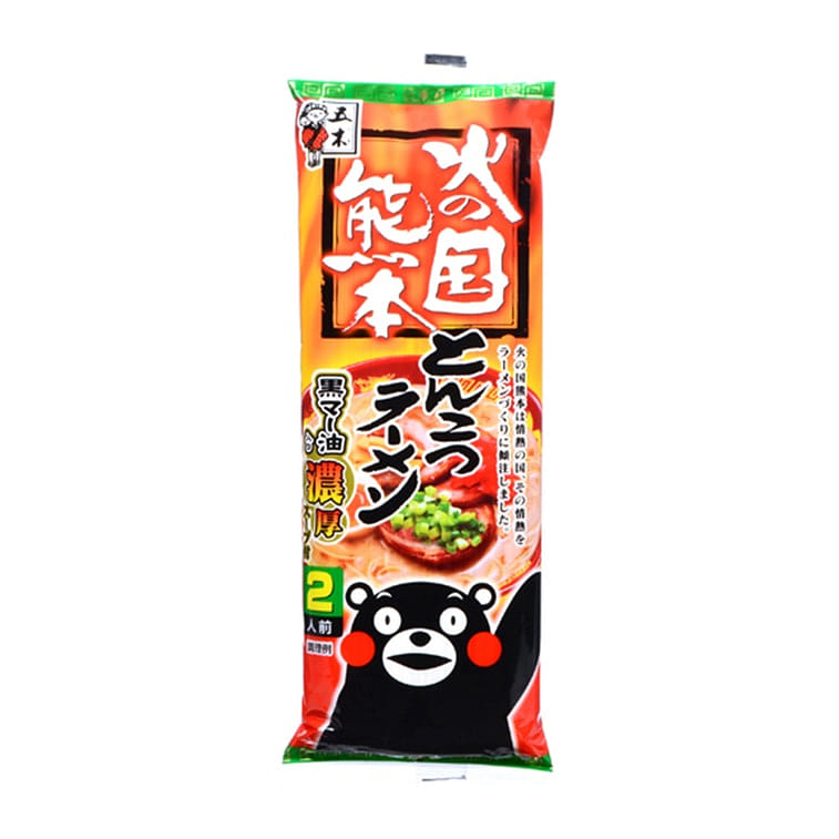五木食品 熊本 豚骨 拉面 黑蒜油 250g 1 份