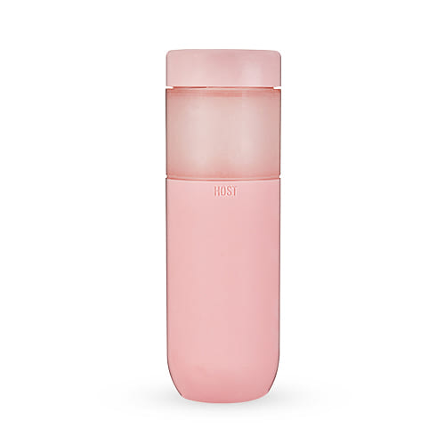 HOST FREEZE Double Walled Daily Water Bottle Freezer Cooling Tumbler with Active Cooling Gel Stainless Steel Lid and Silicone Grip – Set of 1 20 Oz Blush Pink 20 oz