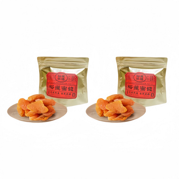 裕莲茶楼慢烘香糯黄桃瓣80g*2袋