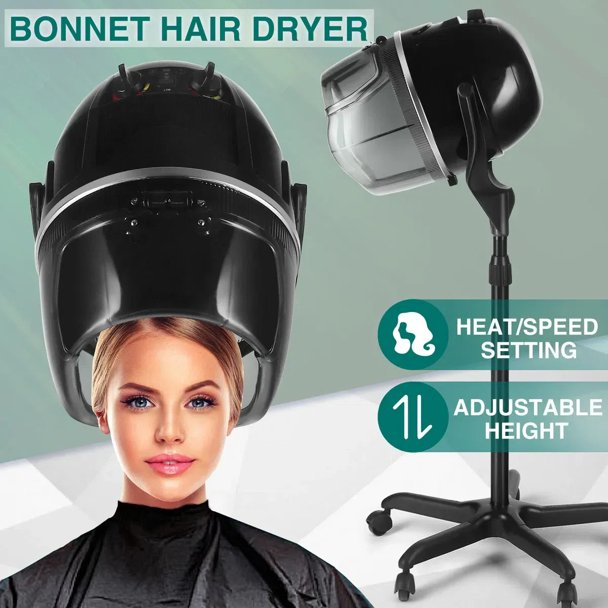 Professional Salon Stand-Up Hood Hair Dryer Styler 1 pack