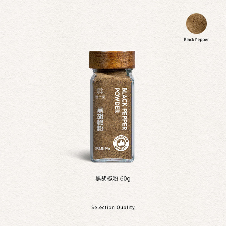 百哉堂黑胡椒粉60g*1罐 60 克
