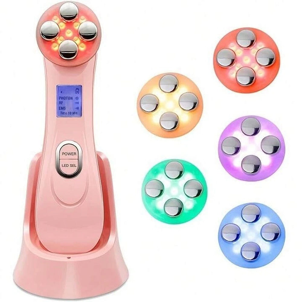 Facial Mesotherapy RF 5 LED Photon Face Lifting Ti 1 box