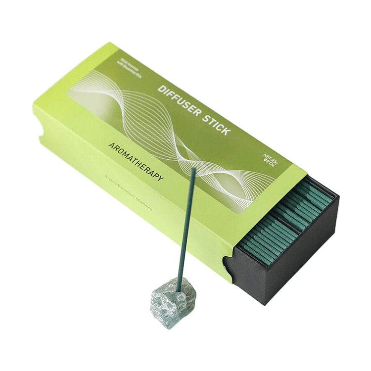 Natural Crystal Stone Incense Sticks -Tea 1 box