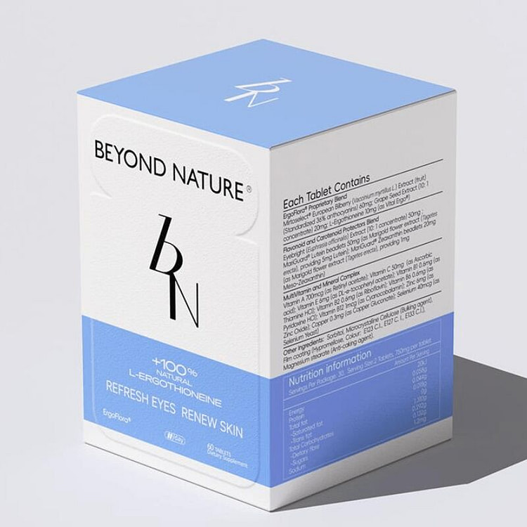 BEYOND NATURE Refresh Eyes Renew Skin 60 Capsules 1 bottle