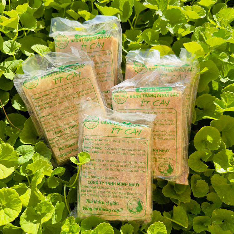 Set of 5 packs of low-spice dried fish rice paper 1 pack