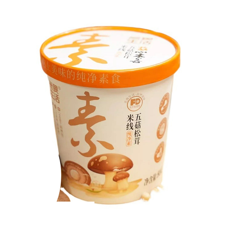 无畏生活纯素食米线蘑菇味80g*2桶