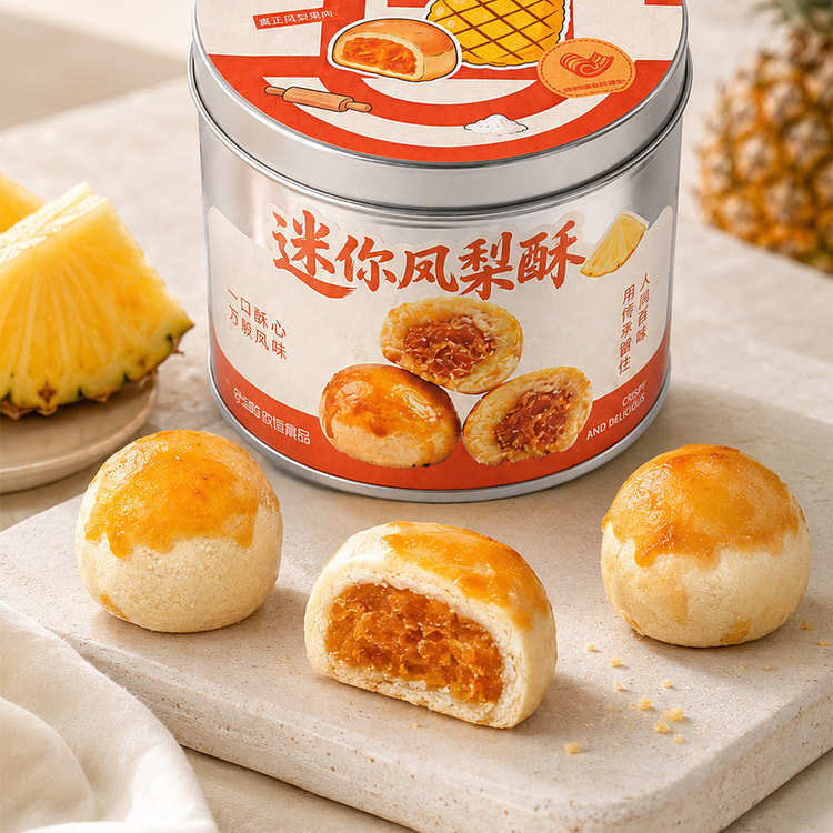 Mid-Autumn Mini Pineapple Pastry Snack Gift Treats 1 each