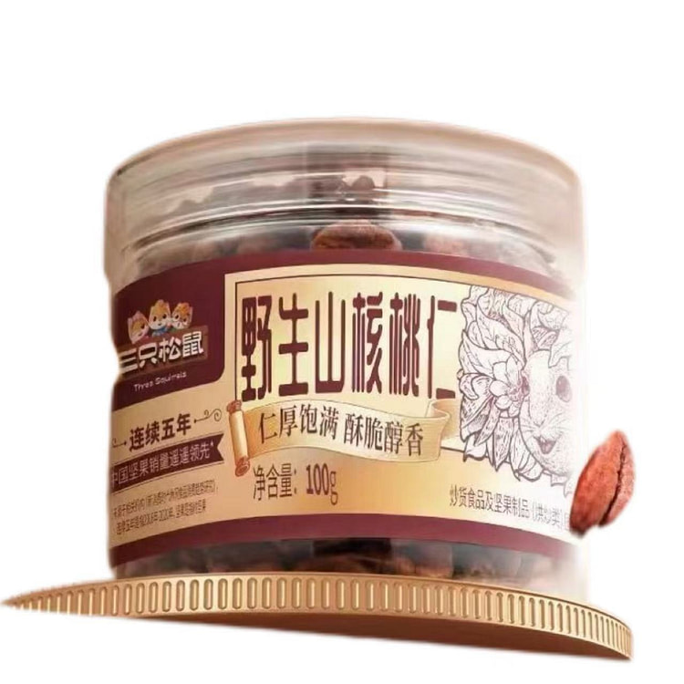 三只松鼠野生山核桃仁100gx1罐 1 瓶