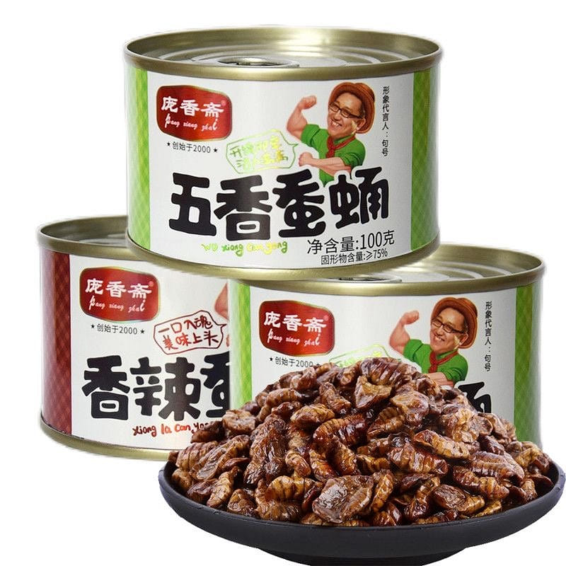 Pang Xiangzhai Spicy Boiled Silkworm Pupae 100 g