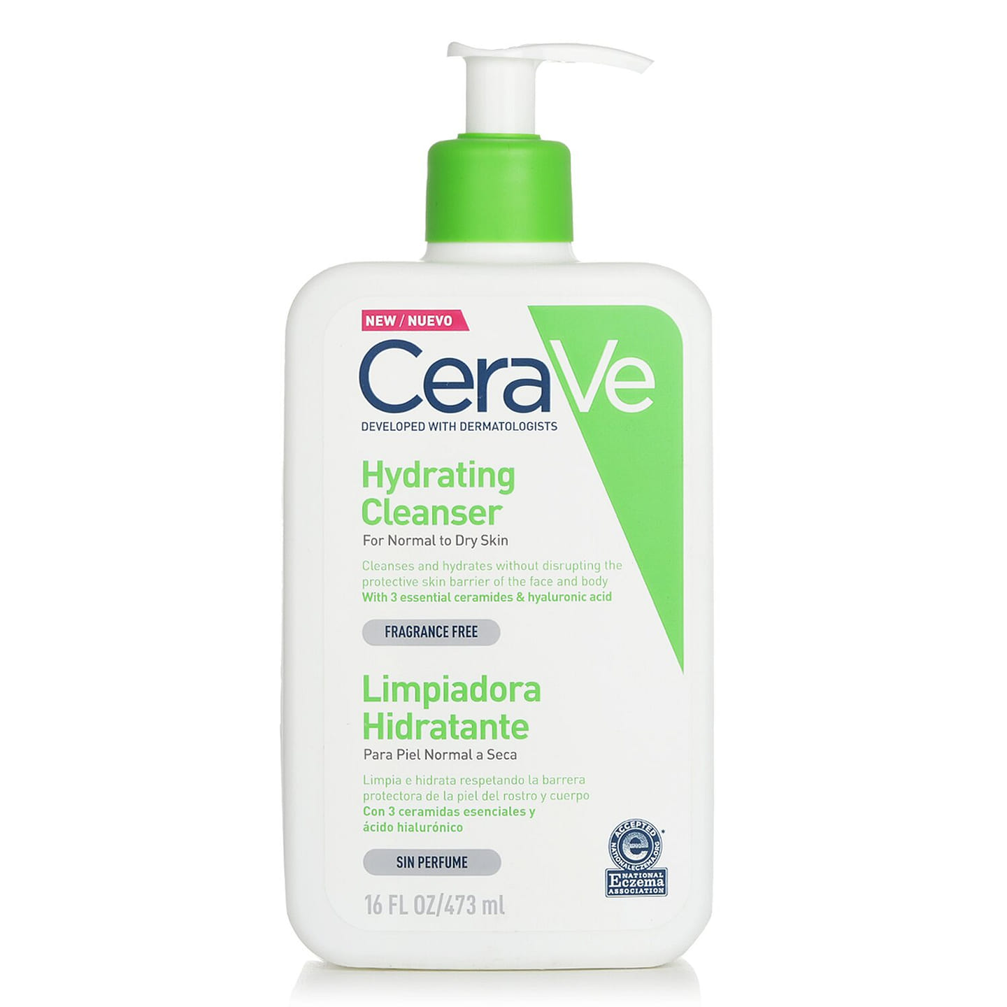CeraVe Hydrating Cleanser For Normal to Dry Skin 473ml/16oz 473 ml