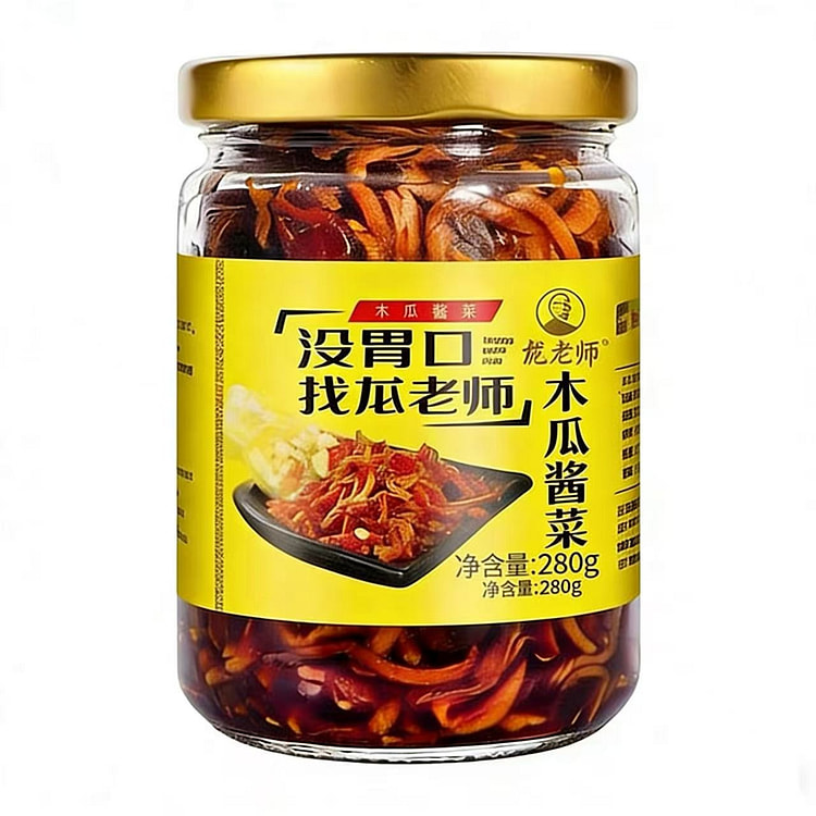 龙老师280克香辣木瓜丝 280 克