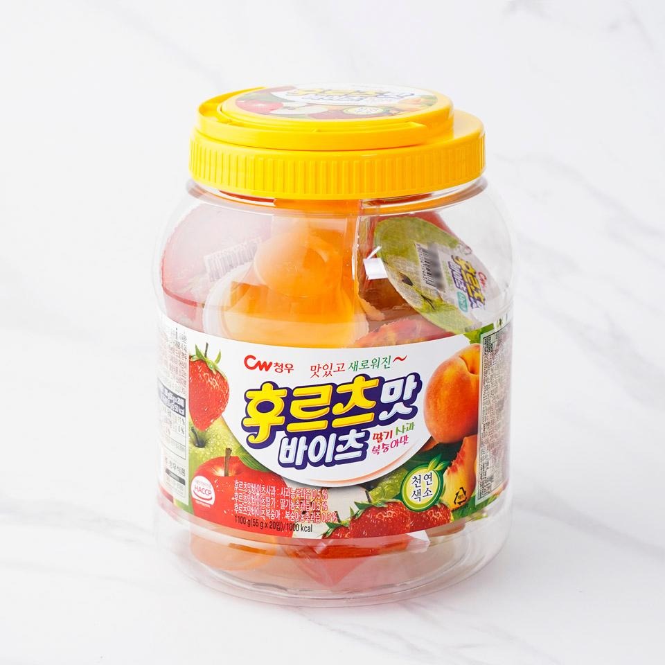 Fruit Jelly Cups Peach, Apple & Strawberry 20 each