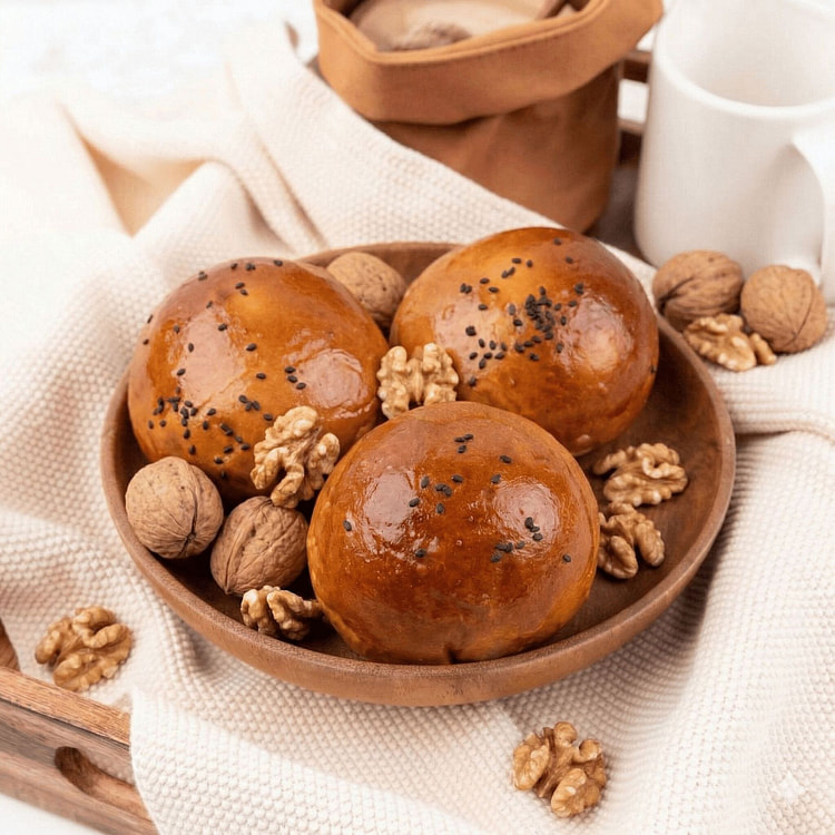 核桃全麦面包（3个/包） 1 份