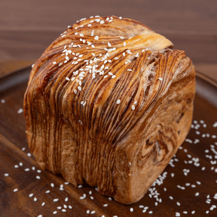 Red Bean Milk Toast Uncut