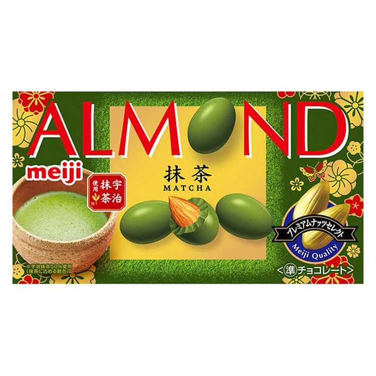 MEIJI Almond Matcha Chocolate 58g/