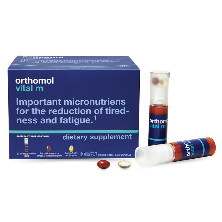Orthomol Vital M 每日能量和代谢支 30 瓶