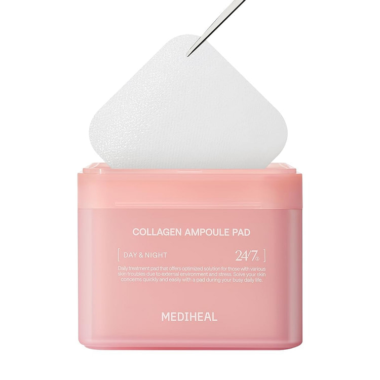 MEDIHEAL Collagen Ampoule Facial Toner Pads