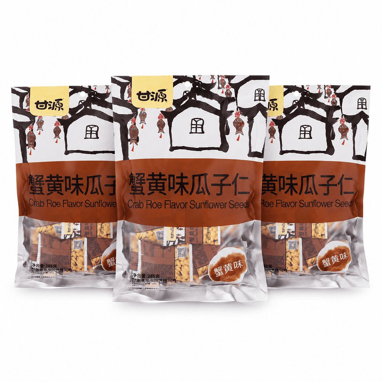 Ganyuan Sunflower Seeds Crab Roe 3 Pack 285 g