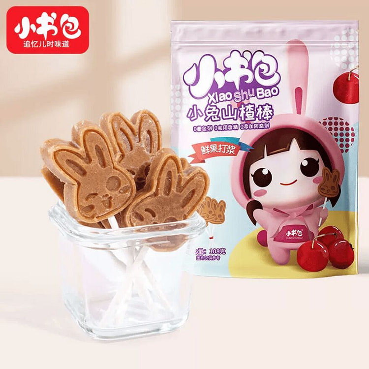 Small backpack, rabbit hawthorn lollipop 108g*1bag 108 g