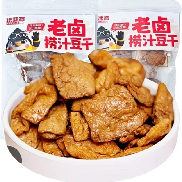 200g *1 bag of dried beancurd with savory sauce. 200 g