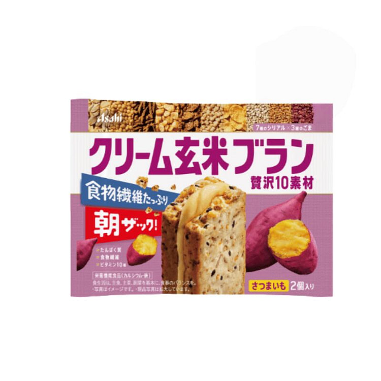 ASAHI 玄米低糖代餐 蜜薯玄米饼干 2小袋入 1 份