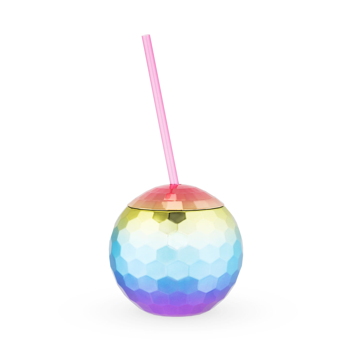 Rainbow Disco Ball Tumbler by Blush® 16 fl.oz