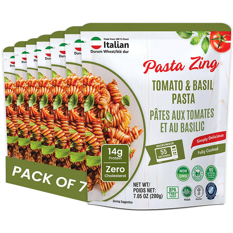 Pasta Zing Tomato & Basil Pasta, Pack of 7 7.05 oz*7 pack