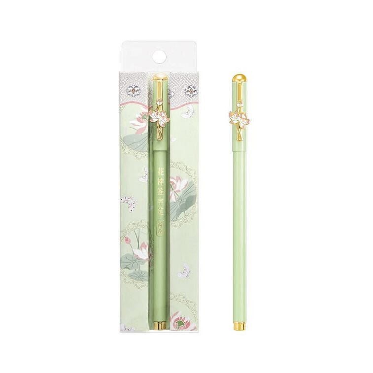 Twelve Flower God Neutral Pen Lotus 14.7cm 1 box