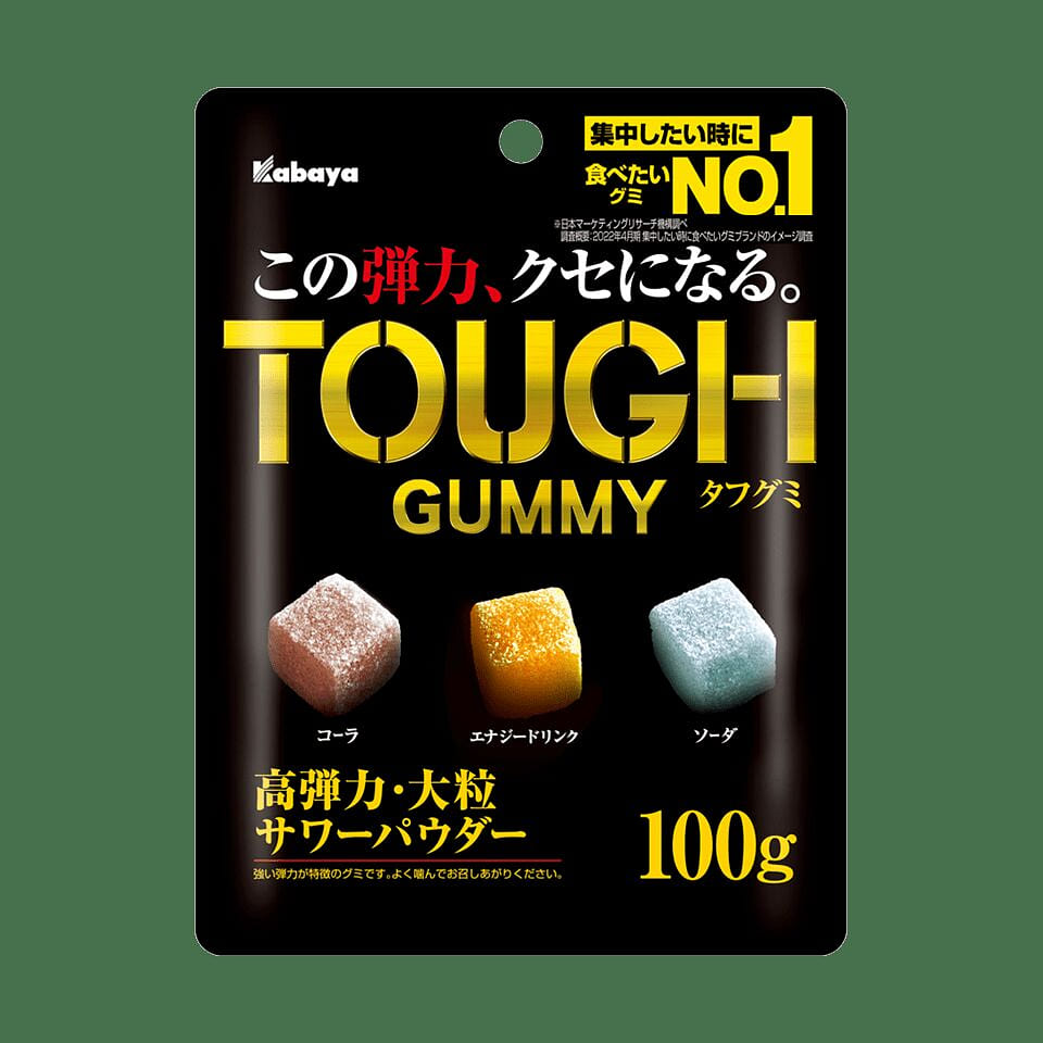 Kabaya Tough Extra Chewy Large Gummies (3 Flavor) 100 g