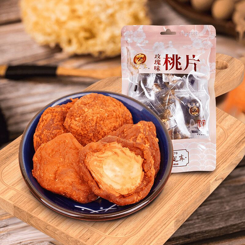 Suzhou Caizhizhai Rose-flavored peach slices 150g 150 g
