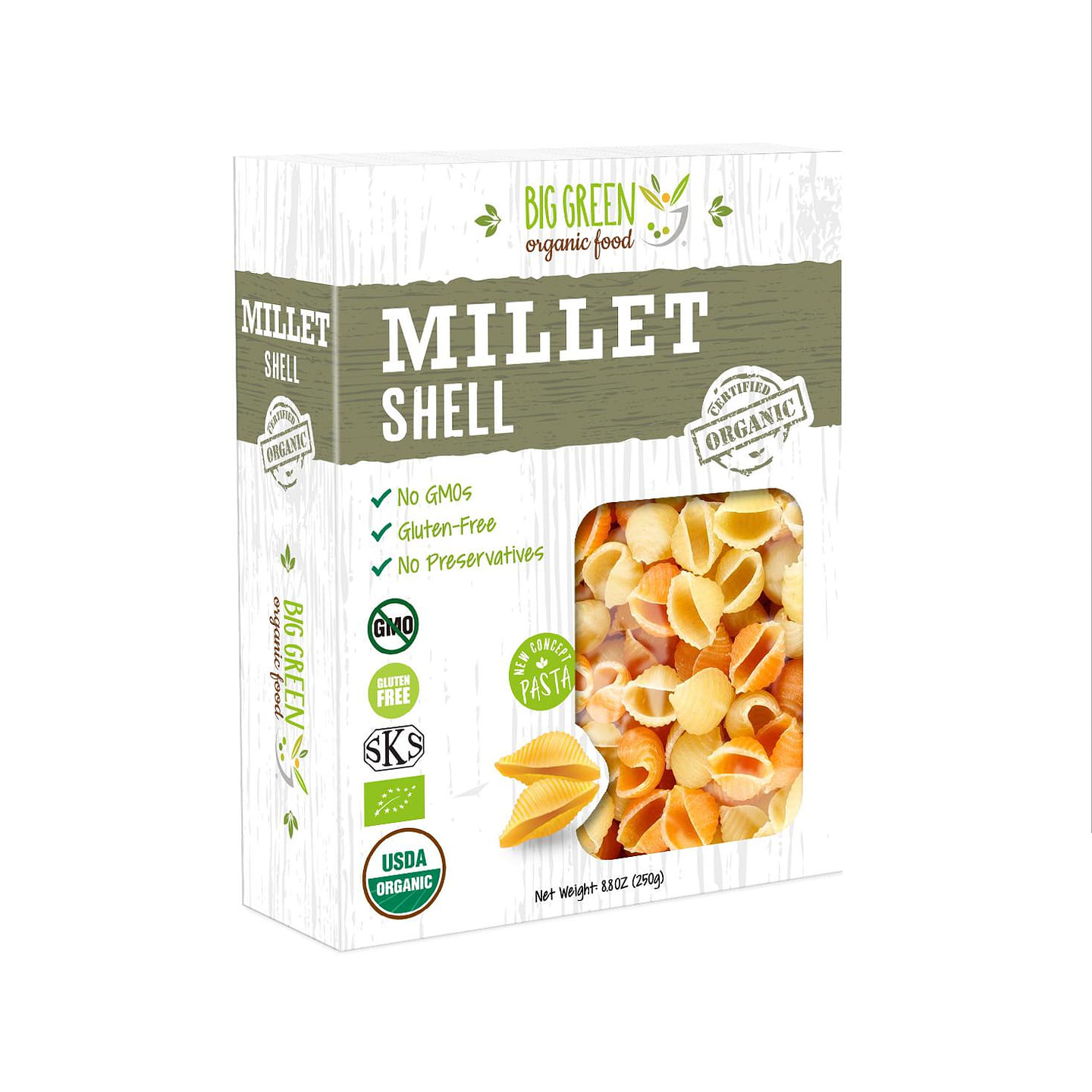 New Concept Organic Millet Shell 8.8 oz