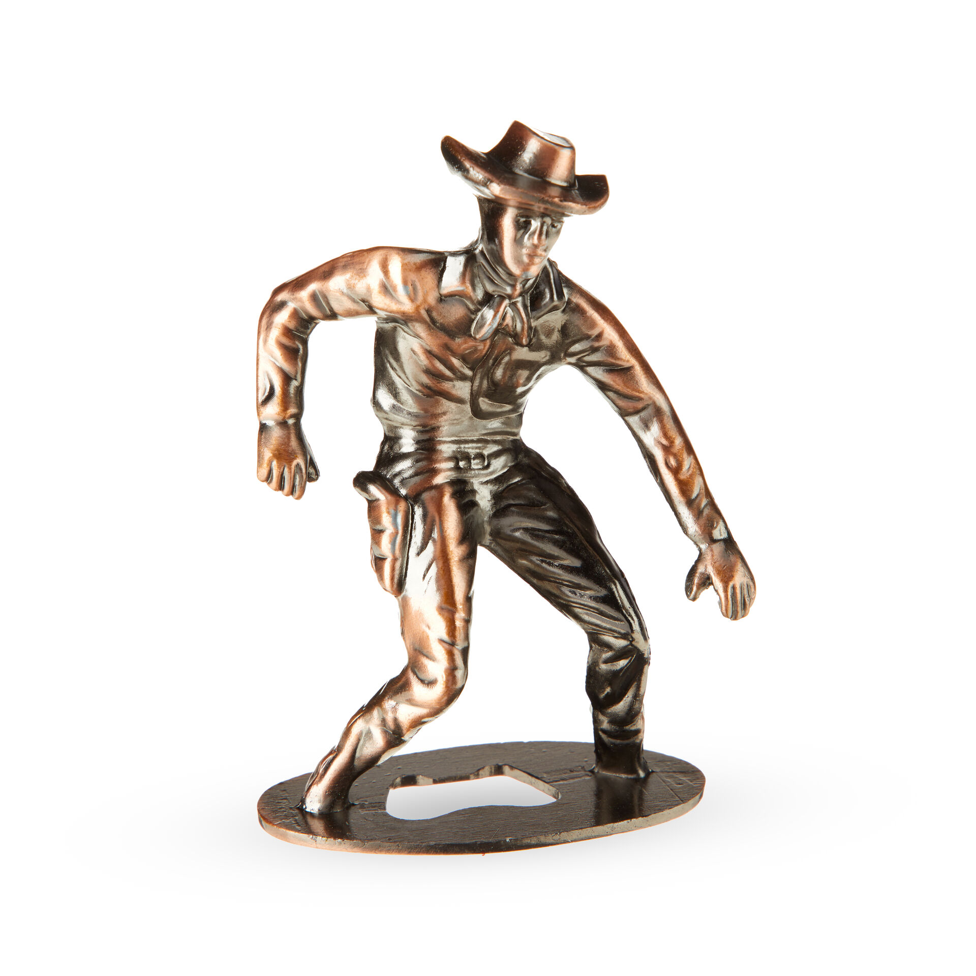 Foster & Rye Cowboy Bottle Opener, Beer Bottle Opener, Metal Bottle Opener, Detailed Bronze Cowboy Figurine, Novelty Beer Opener, Set of 1 1 phần