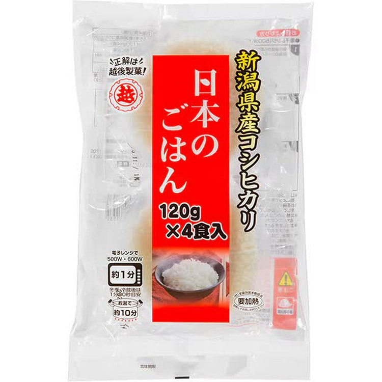 Echigo Seika Japanese Rice 120g*4 Servings
