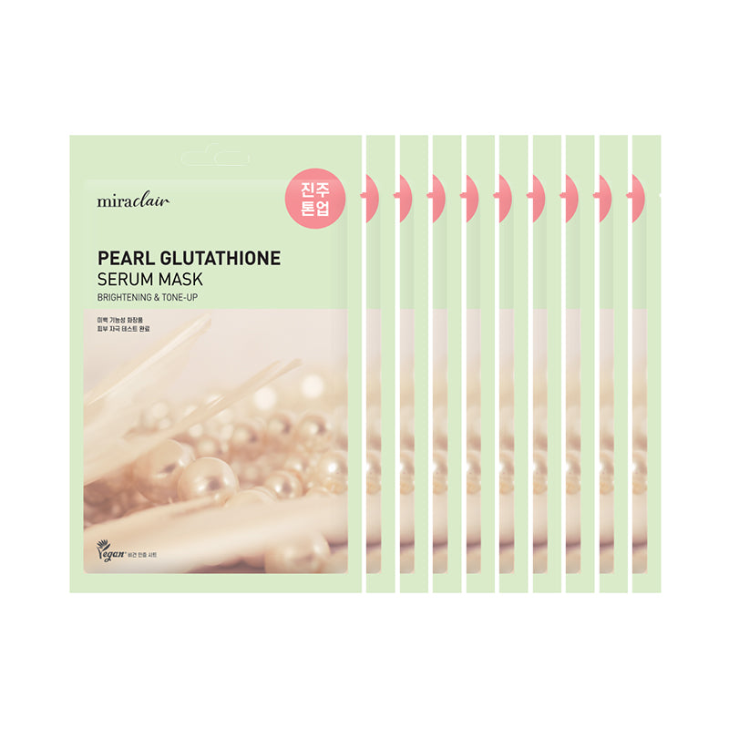 pearl glutathione Get Miraclair Pearl Glutathione Serum Mask 10 Pack Delivered