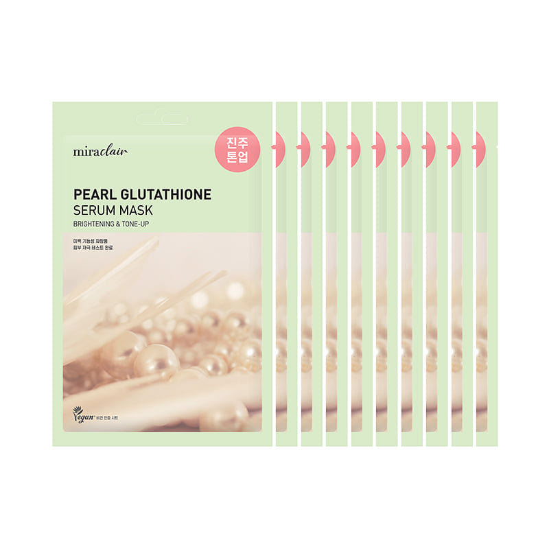 Miraclair Pearl Glutathione Serum Mask 10 Pack 1 each