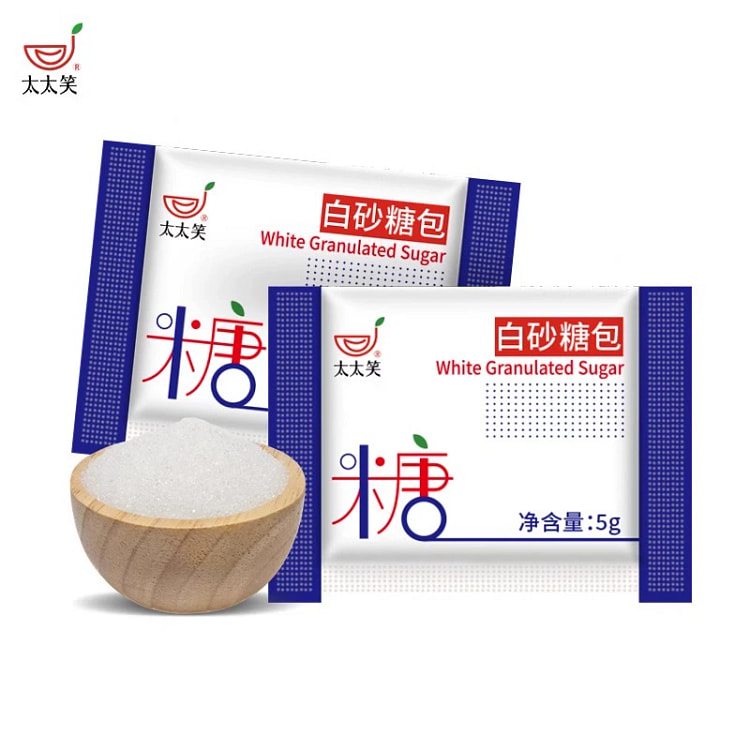 旺宴太太笑 白砂糖包 黑咖啡糖包5g*40