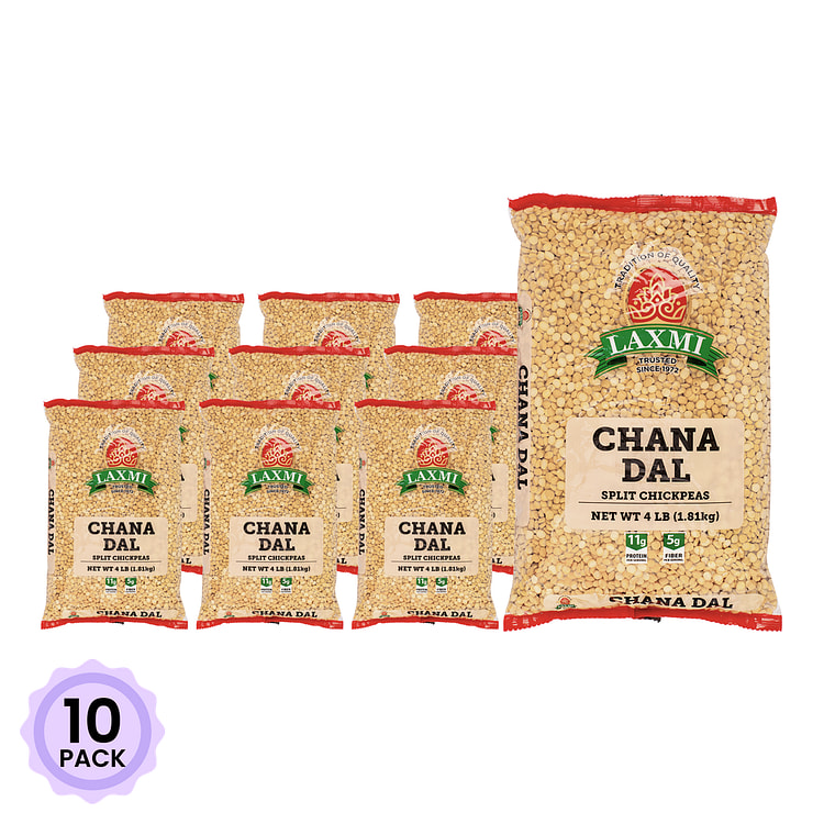 Laxmi Chana Dal, Split Bengal Gram Lentils 4 lb*10 pack